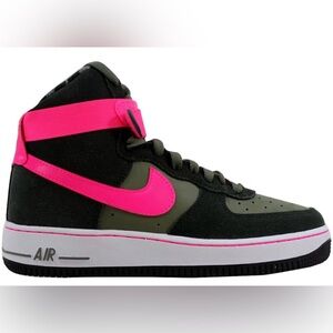 Nike Camouflage Sneakers with Pink Highlights